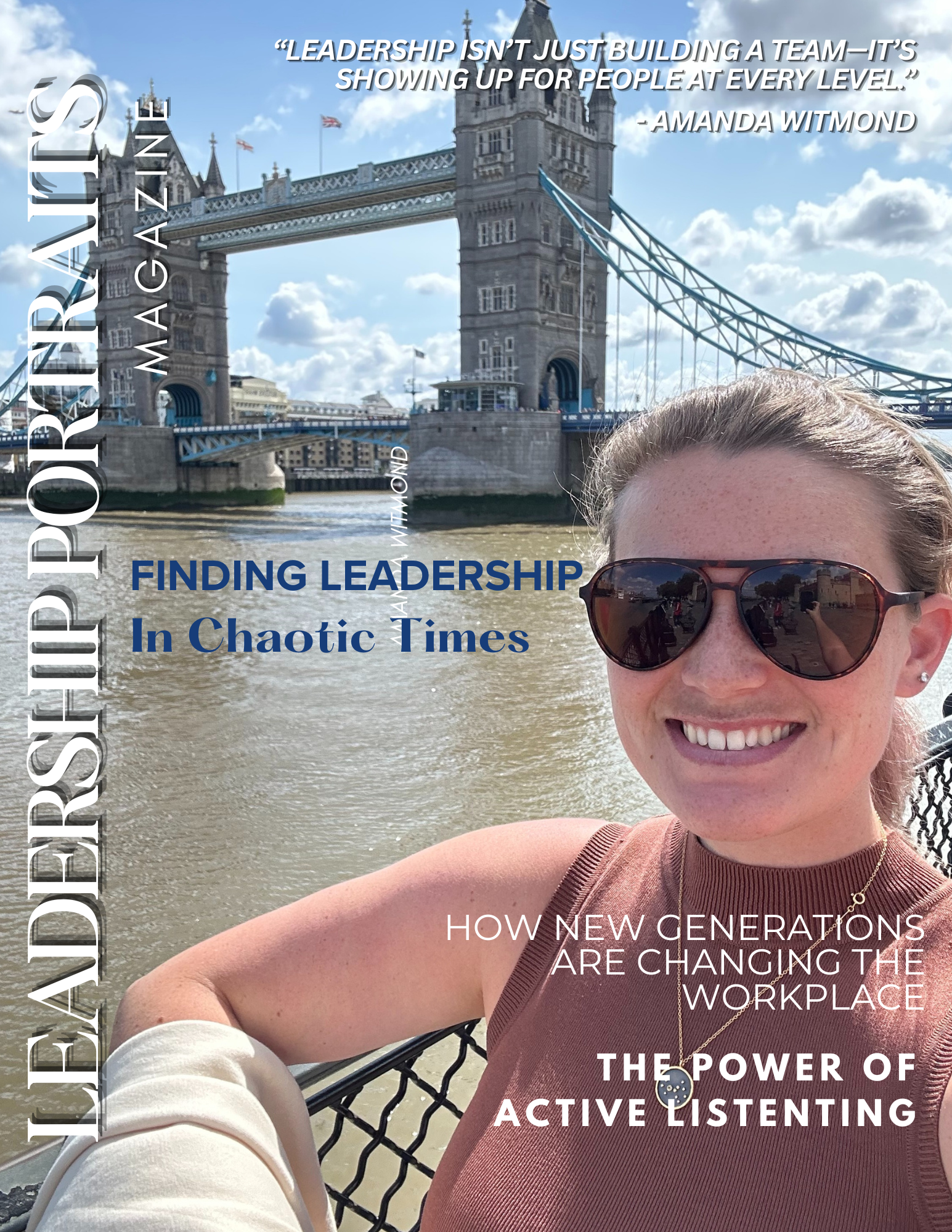 Leadership Portraits magazine cover featuring Amanda Witmond