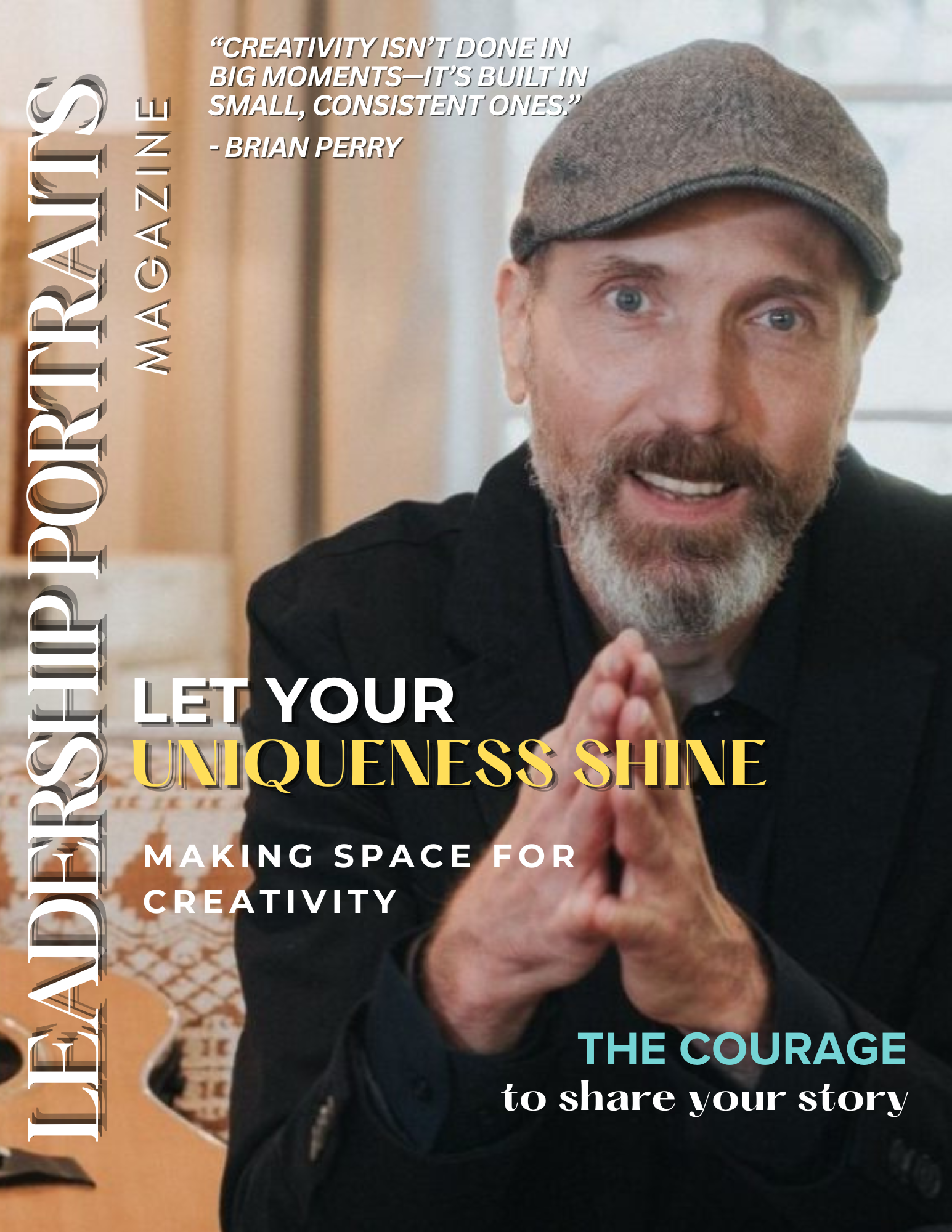 Leadership Portraits magazine cover featuring Brian Perry