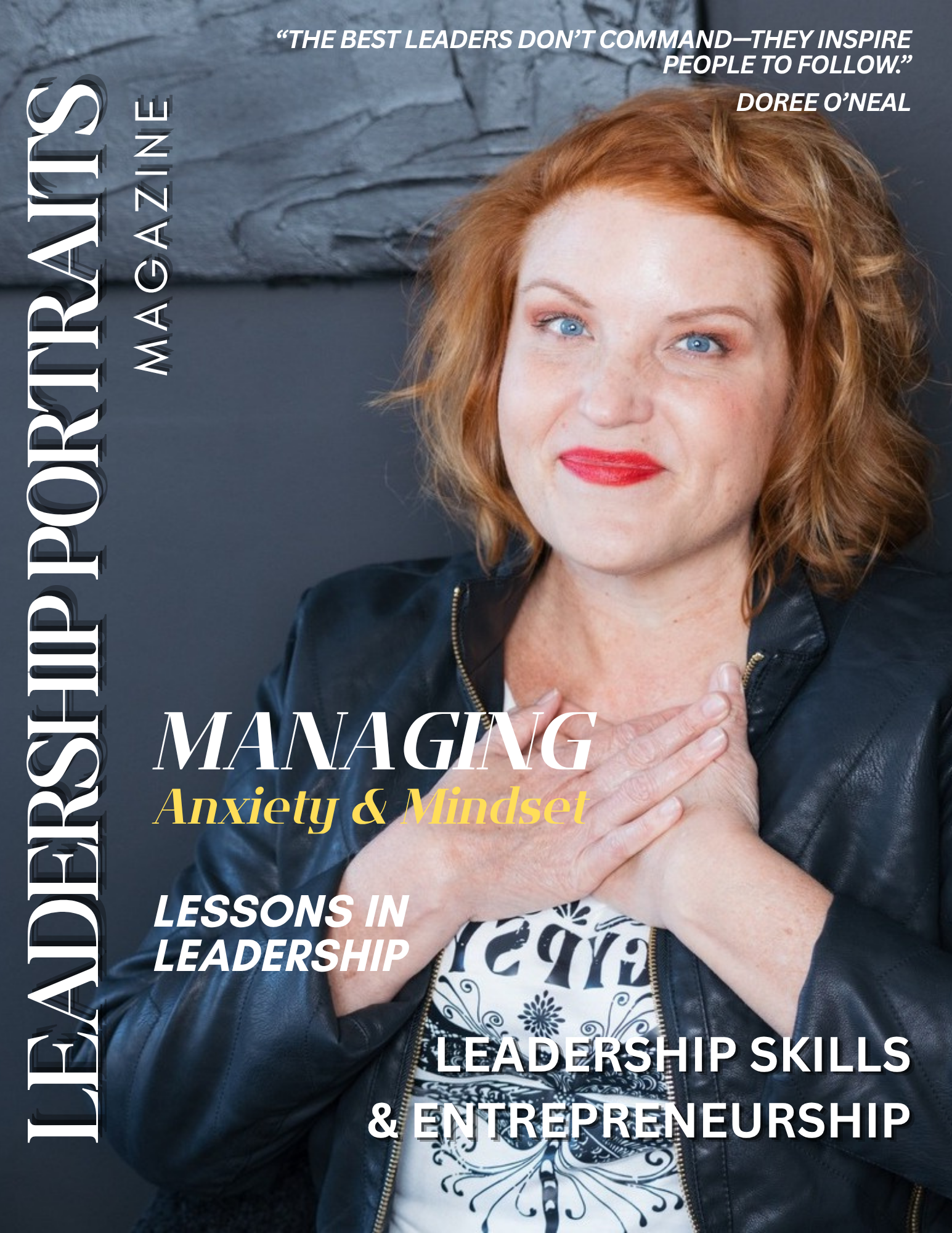 Leadership Portraits magazine cover featuring Doree O'Neal